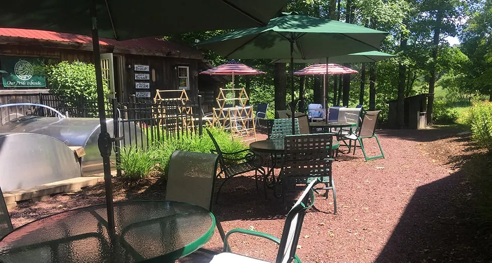 Rathbun's Maple Sugar House Restaurant Outdoor Dining