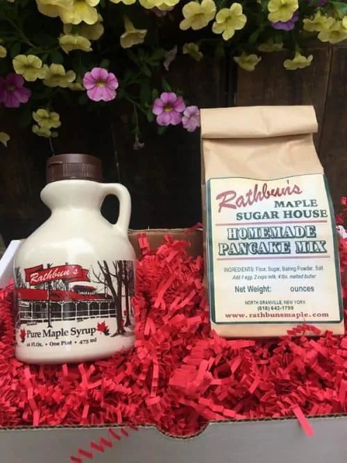 Rathbun's Maple Sugar House Syrup and Pancake Mix